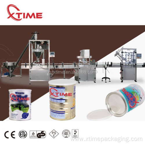 Dry Milk Powder Packing Tin Can Filling Sealing